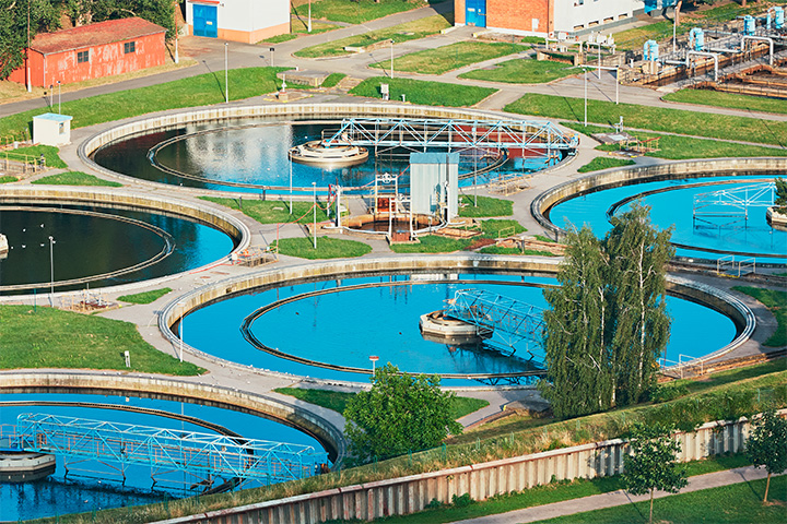estação de tratamento de água em sanemanto